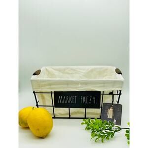 Rae Dunn MARKET FRESH Kitchen Wire Storage Basket